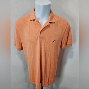 Nautica Men's orange sherbert Polo large